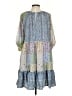 Davi & Dani 100% Polyester Paisley Blue Casual Dress Size S - photo 2