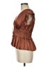 Current Air 100% Polyester Brown Short Sleeve Blouse Size M - photo 5
