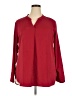 Timeson 100% Polyester Burgundy Long Sleeve Blouse Size XXL - photo 1