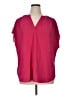Evri 100% Polyester Pink Short Sleeve Blouse Size 1X - photo 1