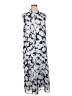 CAbi 100% Polyester Print Silver Casual Dress Size XL - photo 1