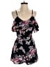 Harmony + Havoc 100% Polyester Floral Black Romper Size M - photo 1