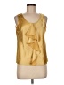Anne Klein Gold Sleeveless Blouse Size 8 (petite) - photo 1