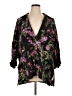 Escada Floral Black 3/4 Sleeve Blouse Size EU 48 / US 18 - photo 1