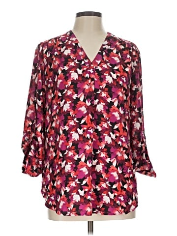 AK Anne Klein 3/4 Sleeve Blouse (view 1)