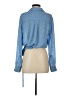 Lulus 100% Polyester Blue Long Sleeve Blouse Size S - photo 2