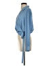 Lulus 100% Polyester Blue Long Sleeve Blouse Size S - photo 5