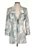 Lena Gabrielle Print Silver Blazer Size 4 - photo 1