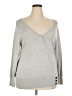 JM Collection Gray Cardigan Size XXL - photo 1
