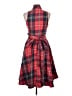 Retrolicious Plaid Red Casual Dress Size L - photo 2