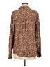 Betabrand 100% Rayon Paisley Brown Long Sleeve Blouse Size M - photo 2