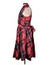 Retrolicious Plaid Red Casual Dress Size L - photo 5