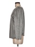 Lemon Tree Metallic Silver Long Sleeve Top Size M - photo 5