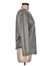 Lemon Tree Metallic Silver Long Sleeve Top Size M - photo 4