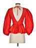 STAUD Red 3/4 Sleeve Blouse Size 2 - photo 2