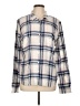 UNTUCKit 100% Cotton Plaid Ivory Long Sleeve Button-Down Shirt Size 10 - photo 1