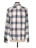 UNTUCKit 100% Cotton Plaid Ivory Long Sleeve Button-Down Shirt Size 10 - photo 2