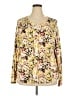 Kate Hill 100% Cotton Yellow Cardigan Size 2X - photo 1