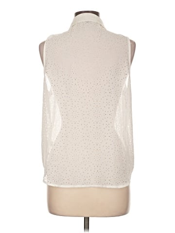 Gray Saks Fifth Avenue Sleeveless Blouse (view 2)