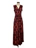 Susan Lawrence Print Red Casual Dress Size S - photo 1