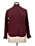 Vince. Solid Burgundy Long Sleeve Button-Down Shirt Size XL (estimated) - photo 1