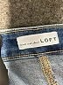 Ann Taylor LOFT Chevron-herringbone Blue Jeans Size 14 - photo 7