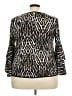 Coco Bianco Animal Print Black 3/4 Sleeve Blouse Size 2X - photo 2