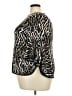 Coco Bianco Animal Print Black 3/4 Sleeve Blouse Size 2X - photo 5