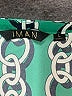 IMAN 100% Polyester Green 3/4 Sleeve Blouse Size L - photo 7