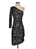 Alice + Olivia Stars Silver Cocktail Dress Size 4 - photo 1