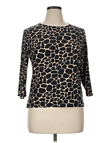 JM Collection 3/4 Sleeve Top (view 1)