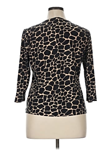 JM Collection 3/4 Sleeve Top (view 2)