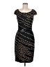 David Meister 100% Polyester Graphic Black Cocktail Dress Size 8 - photo 1