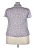 Boden 100% Viscose Floral Gray Short Sleeve Blouse Size 18 - photo 2