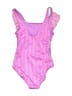 Cat & Jack Hearts Pink One Piece Swimsuit Size 8 - photo 2