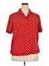 Liz Baker 100% Polyester Polka Dots Red Short Sleeve Blouse Size 18W - photo 1