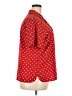 Liz Baker 100% Polyester Polka Dots Red Short Sleeve Blouse Size 18W - photo 4