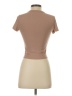Pink Rose Tan Short Sleeve Turtleneck Size S - photo 2