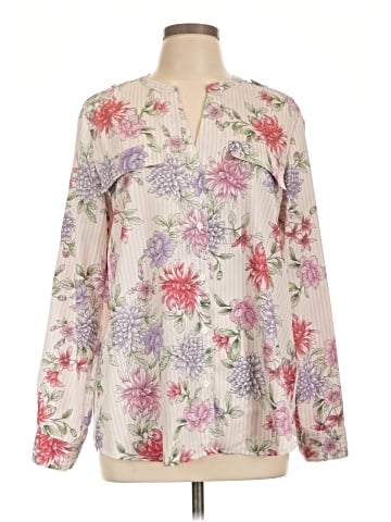 Calvin Klein Long Sleeve Blouse (view 1)