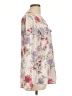 Calvin Klein 100% Polyester Floral Ivory Long Sleeve Blouse Size L - photo 4