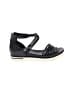 Eileen Fisher 100% Leather Black Sandals Size 8 1/2 - photo 1