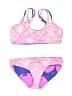 Unbranded Hearts Pink Two Piece Swimsuit Size S (kids) - photo 1