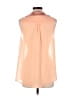 Forever 21 Orange Sleeveless Button-Down Shirt Size L - photo 2