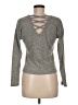 Almost Famous Gray Pullover Sweater Size M - photo 2