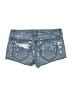 London Jean Stars Blue Denim Shorts Size 0 - photo 2