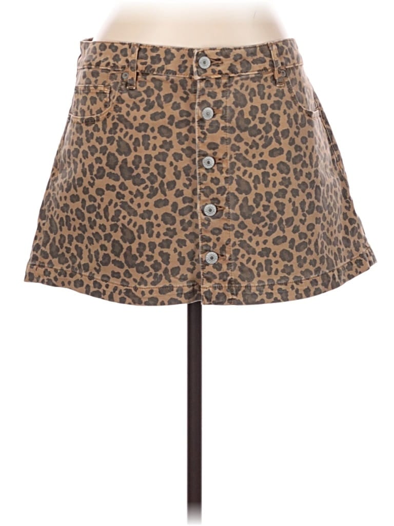 Pre-owned American Eagle Outfitters Casual Skirt In Tan