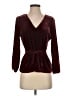 J.Crew Burgundy Long Sleeve Blouse Size 4 (petite) - photo 1