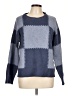Bearpaw Checkered-gingham Blue Pullover Sweater Size L - photo 1