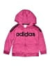 Adidas 100% Polyester Pink Zip Up Hoodie Size 6 - photo 1