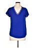 Unbranded Blue Short Sleeve Blouse Size L - photo 1